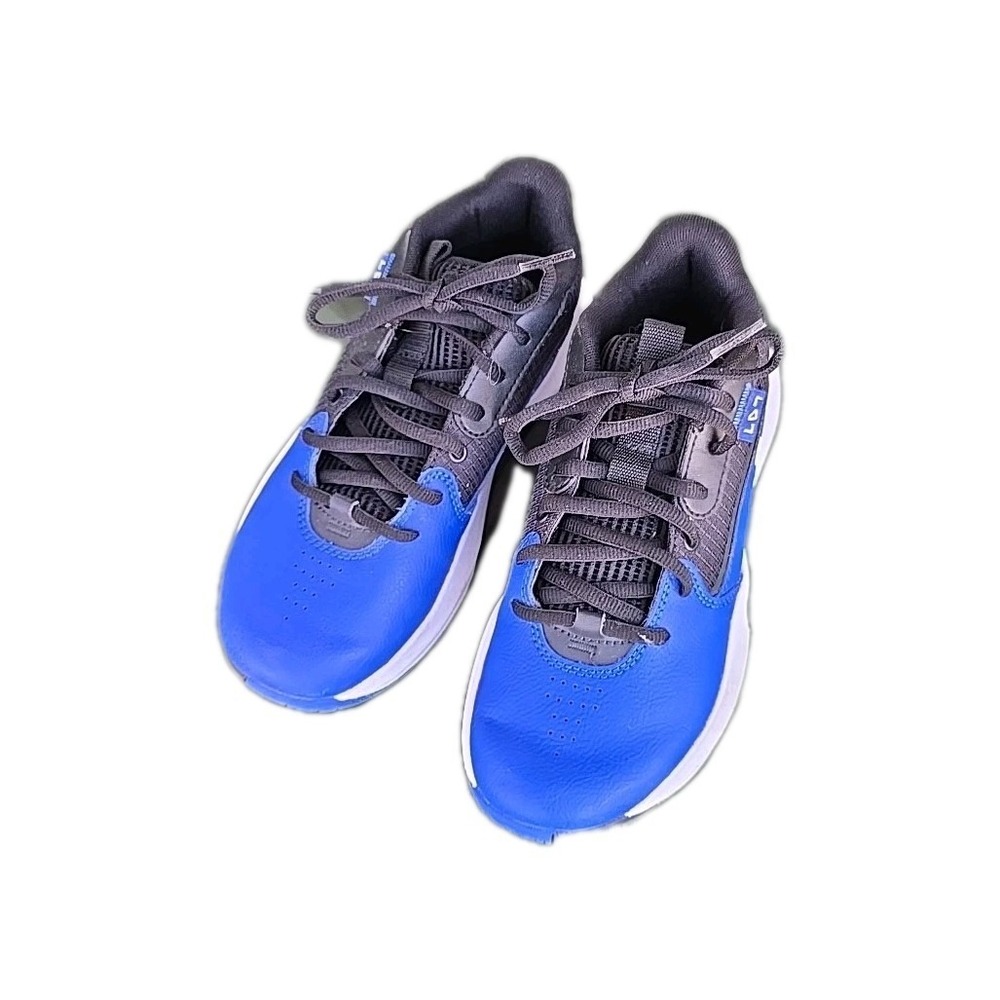 Under Armour Lockdown 7 Boys Basketball Shoes Blue Black Size 4.5Y 3028513-401